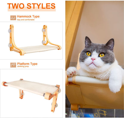 Cat Window Hammock for Large Cats – Durable, Breathable Bed & Perch with Suction Cups, Climbing Shelf Seat for Bird Watching & Sunbathing Fun!