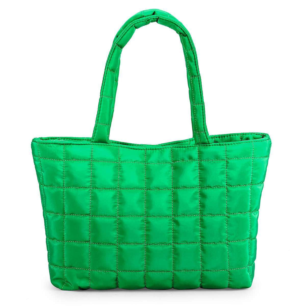 Women Puffer Tote Bag Quilted Puffy Handbag Shoulder Bag down Underarm Large Bag