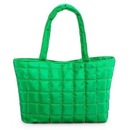 Women Puffer Tote Bag Quilted Puffy Handbag Shoulder Bag down Underarm Large Bag