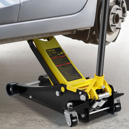 VEVOR 2.5T Lift Low Profile Floor Jack Heavy Steel Dual Piston Auto Rapid Pump
