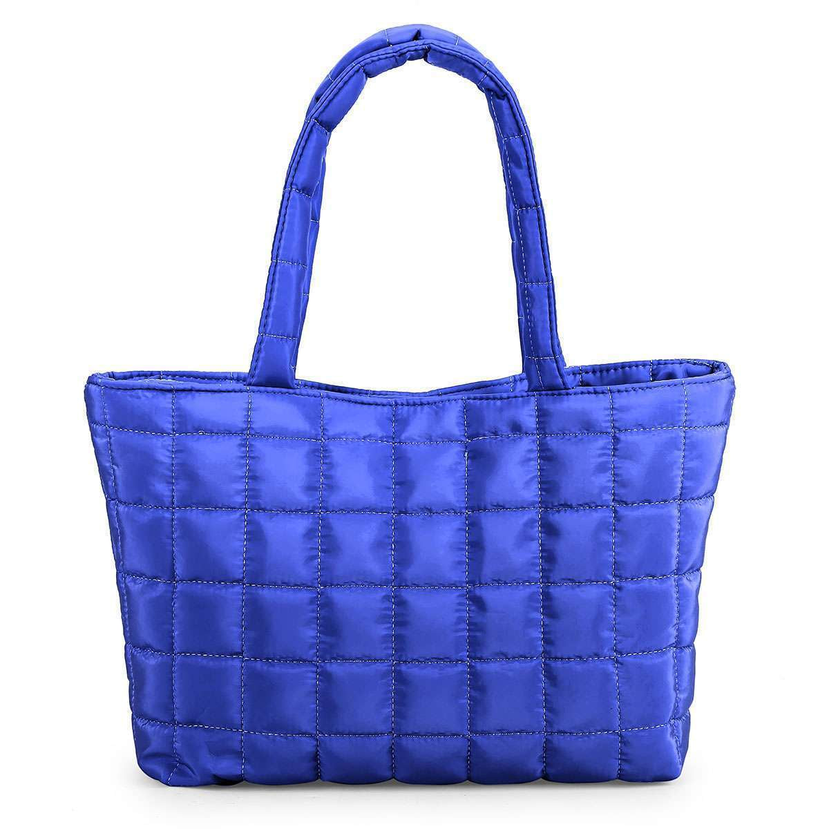 Women Puffer Tote Bag Quilted Puffy Handbag Shoulder Bag down Underarm Large Bag