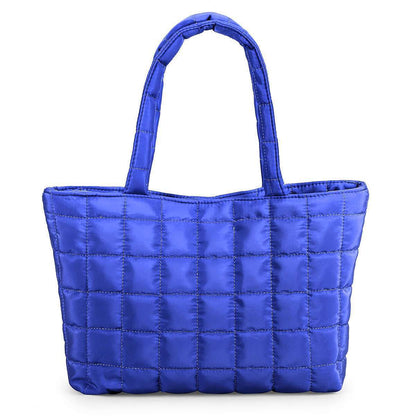 Women Puffer Tote Bag Quilted Puffy Handbag Shoulder Bag down Underarm Large Bag