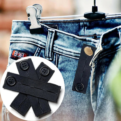 10× Waist Extender Button Elastic for Jeans Pants Button Extender Women Men US