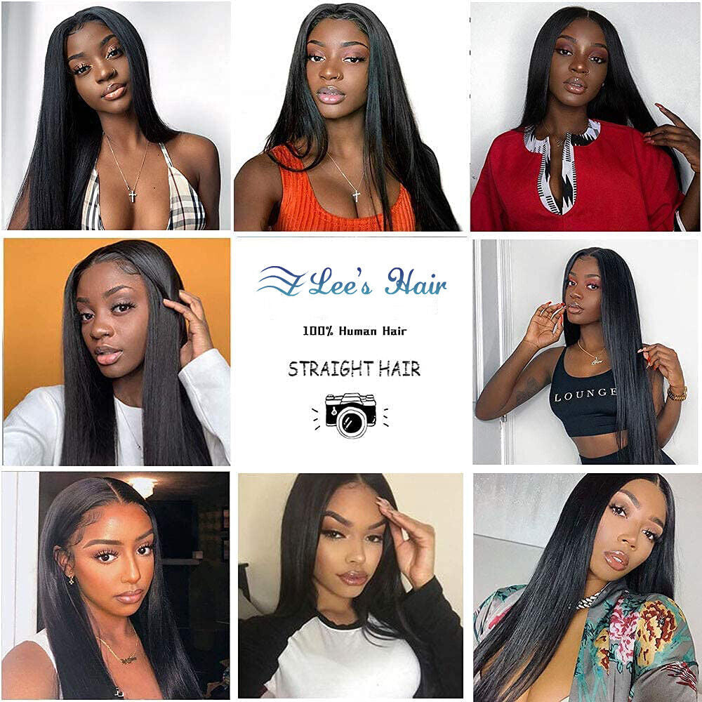 ashine hair bundle, 10A Brazilian Human Hair Bundles - 100% Real Remy Hair Extensions, Straight Weft, Virgin Hair, 3/4 Bundles, 10''-30'' Inches