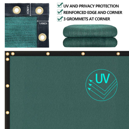 6Ft X 50 Privacy Fence Screen Garden Yard Windscreen Mesh Shade Cover Green