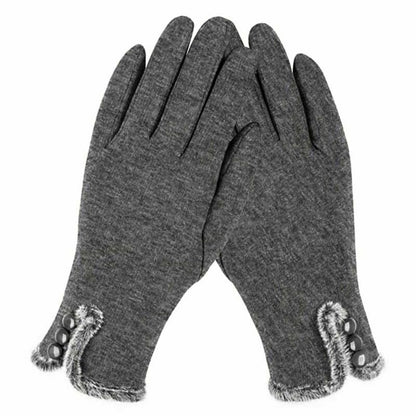 Women’s Warm Cashmere Touchscreen Gloves – Thick, Soft Winter Fleece Gloves for Texting, Typing, Cycling, Stylish Gift for Ladies