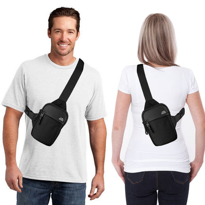 Men Women Sling Shoulder Bag Nylon Chest Pack Crossbody Travel Mini Phone Packet