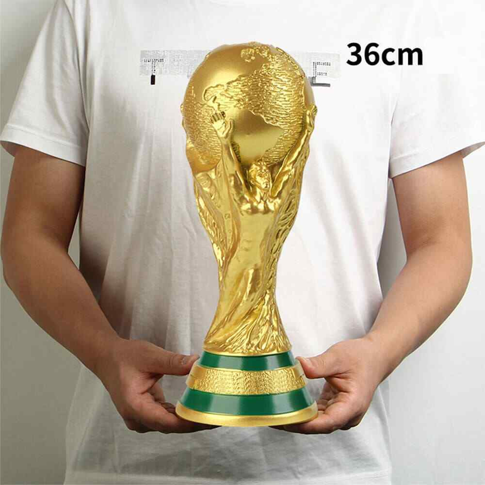 world cup trophy, World Cup Soccer Trophy 2022 Replica – 36cm Resin Football Champion Award, Fan Collectible, Perfect for Display & Gifts