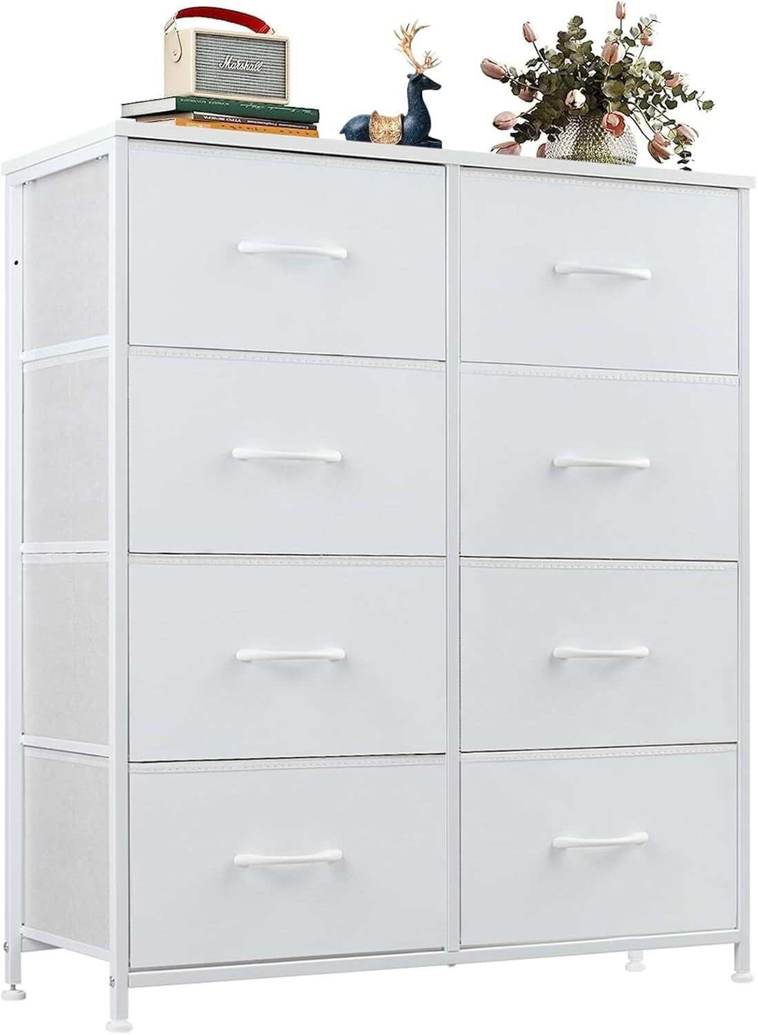 8 Drawers Dresser for Bedroom Organizer Storage Drawers Fabric Chest of Drawers