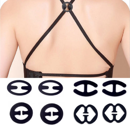 8 Bra Strap Clip Set – Cleavage Control Holder Hide Clasp Buckle Adjuster Tool
