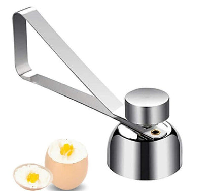 Stainless Steel Egg Topper – Precision Shell Cutter Cracker Tool for Boiled Eggs