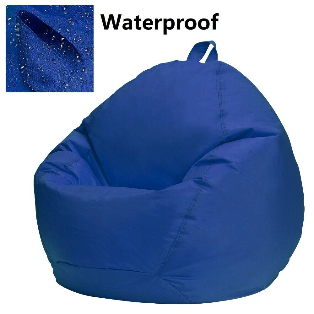 Large Bean Bag Chair Cover Indoor for Adults Kids Lazy Lounger Couch Sofa Cover