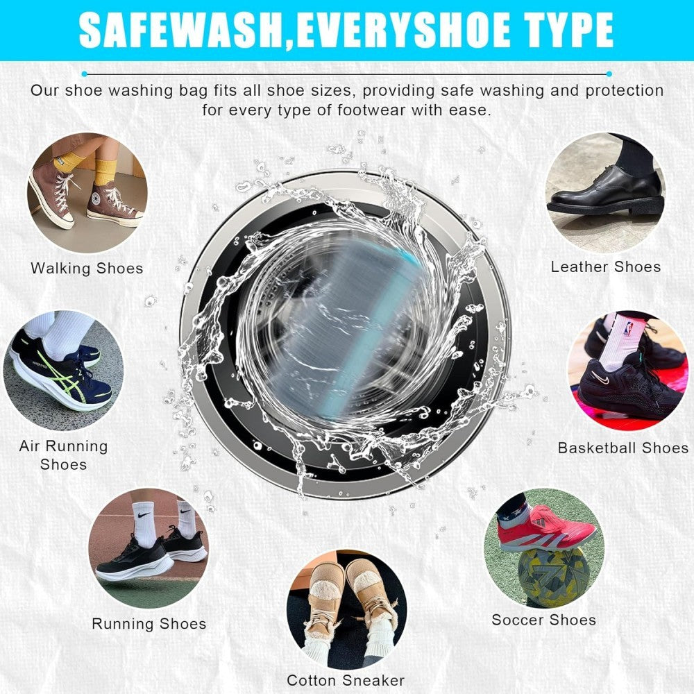 2Pcs Shoes Laundry Bag Shoe Washing Machine Cleaning Bag for Sneaker Tennis Shoe