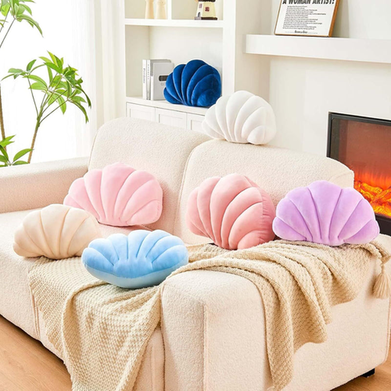 Uvvyui Beige Seashell Decorative Throw Pillow, Soft Small-13X10 Inch,