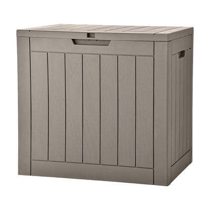 Waterproof Outdoor Storage Box 22" – 30 Gallon Lockable Patio Deck Box, Portable, All-Weather Resistant, UV & Rust-Proof, Easy Tool-Free Assembly