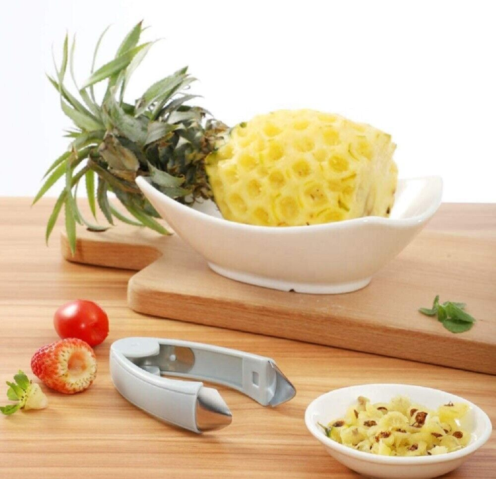 Fruit Eye Peeler & Strawberry Huller – Pineapple Eye Remover Kitchen Tool