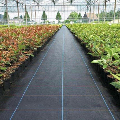 Premium Weed Control Geotextile Fabric, Heavy Duty Weed Barrier Fabric Ground Cover - 3.2oz Woven Polyethylene, UV Resistant, Garden Landscaping Mat