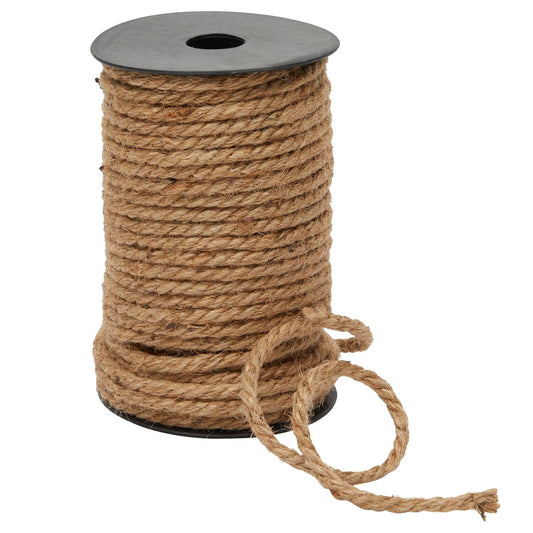 100 Feet 5Mm Thick Twisted Nautical Rope for Crafts and Gift Wrapping Brown)
