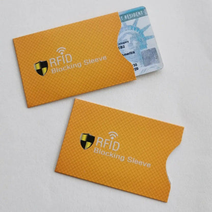 15 RFID Blocking Sleeves – Credit Card Protectors Theft-Resistan