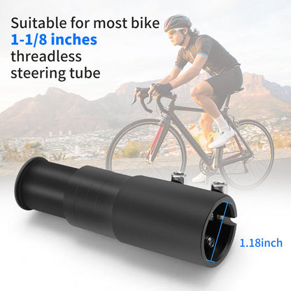 Fork Stem Extender Alloy Accessories Mountain Bike Cycling Cover MTB Parts Riser