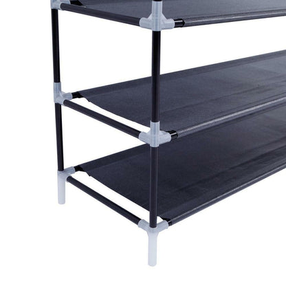 10-Tier Shoe Rack Organizer | Holds Up to 50 Pairs | Space-Saving Standing Shoe Shelf for Closet, Entryway, or Bedroom | Sturdy Home Storage Solution