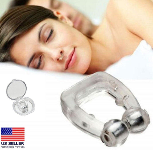 4-Pack Magnetic Anti-Snore Nose Clips – Silicone Snoring Aid for Better Sleep