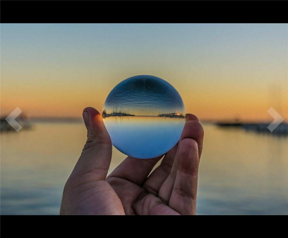 60Mm Photography Crystal Ball Sphere Decoration Lens Photo Prop Lensball Clear