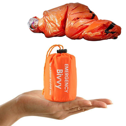 Camping Thermal Sleeping Bag Emergency Survival Hiking Blanket Gear Kit Outdoor