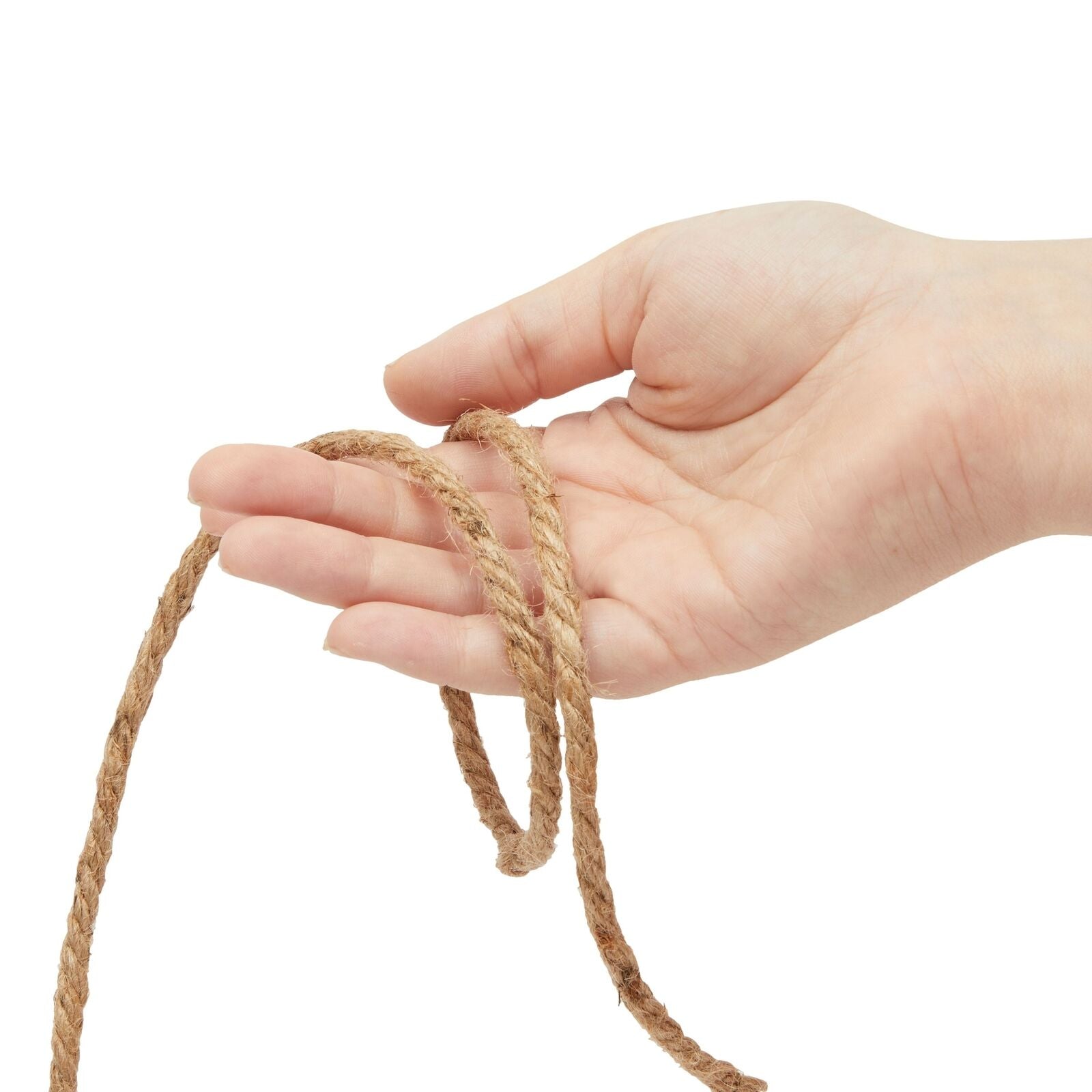 100 Feet 5Mm Thick Twisted Nautical Rope for Crafts and Gift Wrapping Brown)