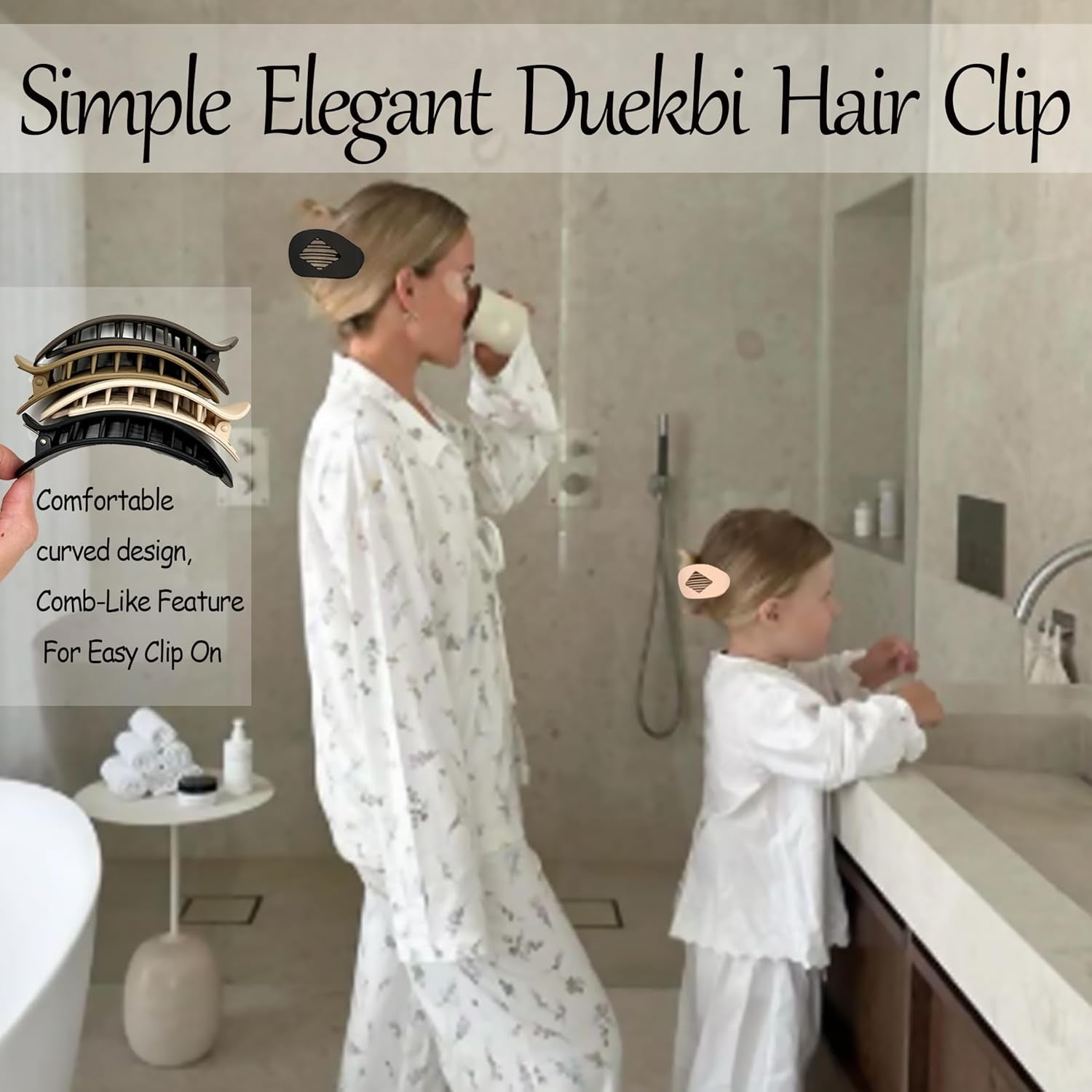 Simple Elegant Duckbill Hair Clip,Duckbill Hair Clips for Women, Strong No-Slip