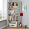Book Cabinet Rack 4-Tier Bookcase Shelving Storage Organizer Bookshelf Stand