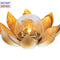 Lotus Flower Solar Powered Garden Lights - Crackle Glass LED, Dusk to Dawn, Waterproof Outdoor Decor for Patio, Lawn, Pathway, Yard, Holiday 