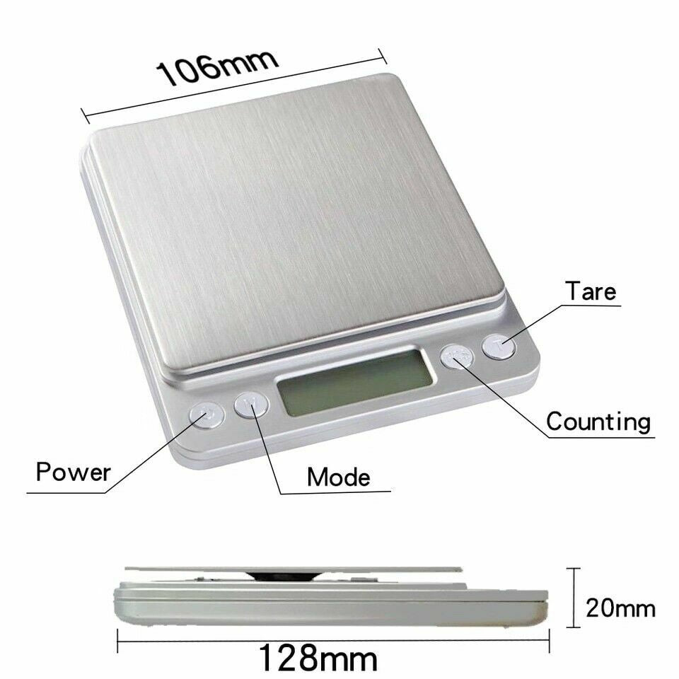 Digital Scale 3000G X 0.1G Jewelry Gold Silver Coin Gram Pocket Size Herb Grain