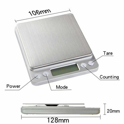 Digital Scale 3000G X 0.1G Jewelry Gold Silver Coin Gram Pocket Size Herb Grain