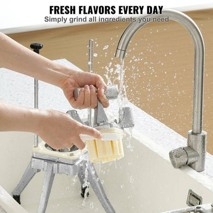 Commercial Vegetable Fruit Chopper, 1/4 In. Blade Heavy-Duty Food Dicer, French