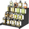 Plastic 12 Inch Dark Cologne Stand, Step Perfume Organizer, Tool-Free Assembl...