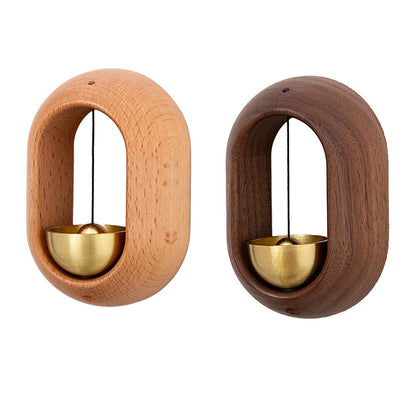 Magnetic Wind Chime Door Bell Entrance Bell Wooden-Copper for Home Coffee Shop