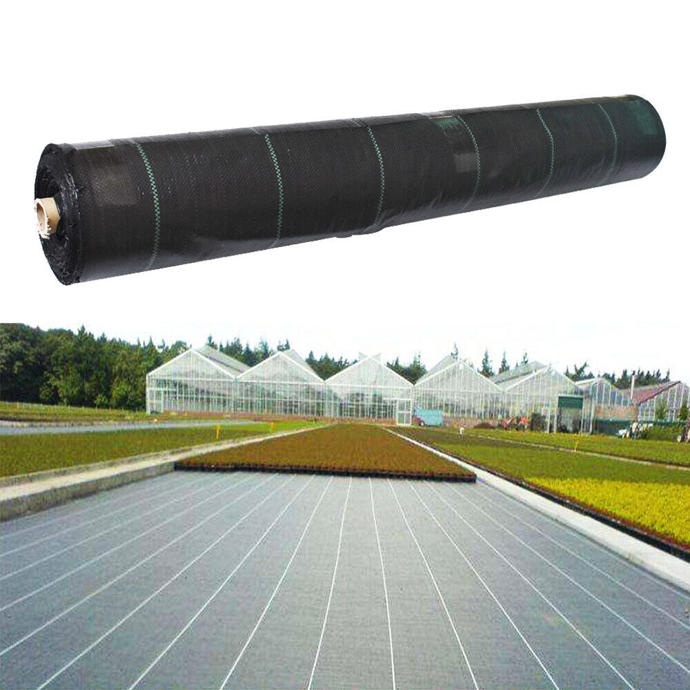 Premium Weed Control Geotextile Fabric, Heavy Duty Weed Barrier Fabric Ground Cover - 3.2oz Woven Polyethylene, UV Resistant, Garden Landscaping Mat