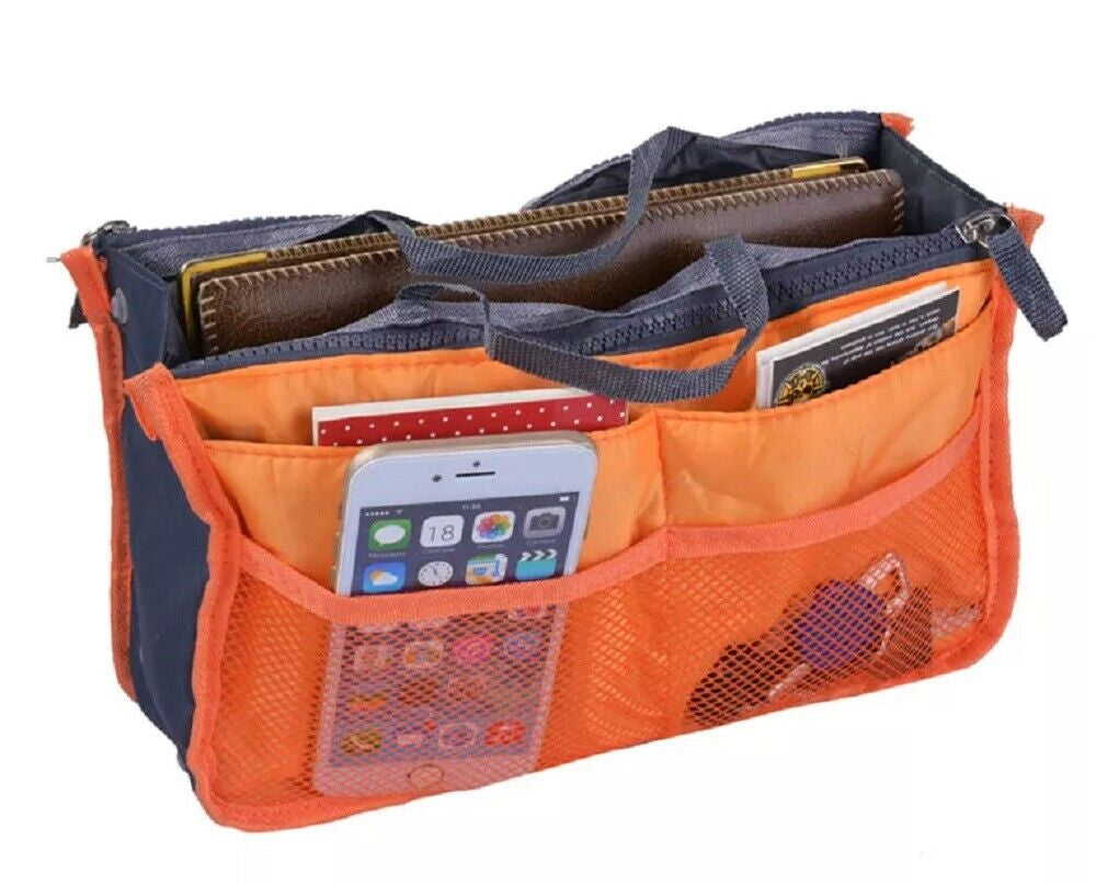 Women's Travel Purse Organizer Insert – Multi-Pocket Tote Handbag Liner for Easy Bag Swap, Lightweight Storage for Essentials, Makeup & Accessories