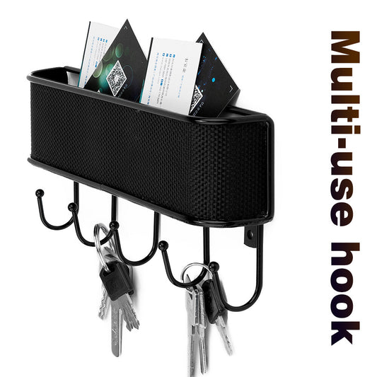 Wall Mount Key Holder Mail Holder Wooden Rack Mail Sorter Organizer Home Decor