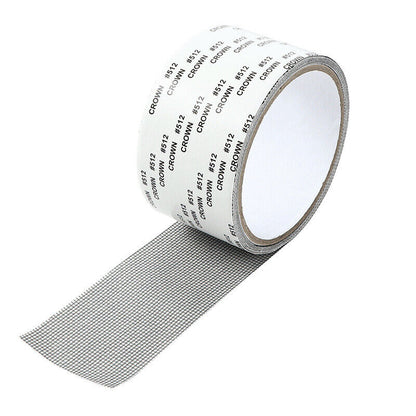 Strong Adhesive Screen Repair Tape - Easy DIY Fix for Window & Door Screens, Mesh, Tents & More | Durable Fiberglass, Waterproof, Cut to Any Size 