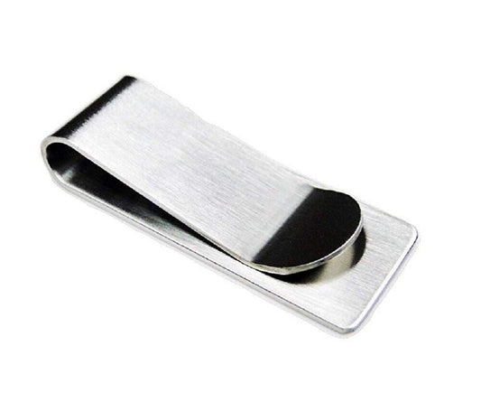 Stainless Steel Money Clip – Sleek Minimalist Cash Holder for Front Pocket, Secure Grip, Durable & Compact Wallet Alternative for Men, Travel & Gifts