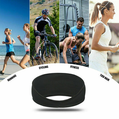 Sweatbands Sports Headband for Men & Women – Moisture-Wicking, Quick-Dry, Stretchy & Soft – Perfect for Gym, Running, Yoga, Basketball & More