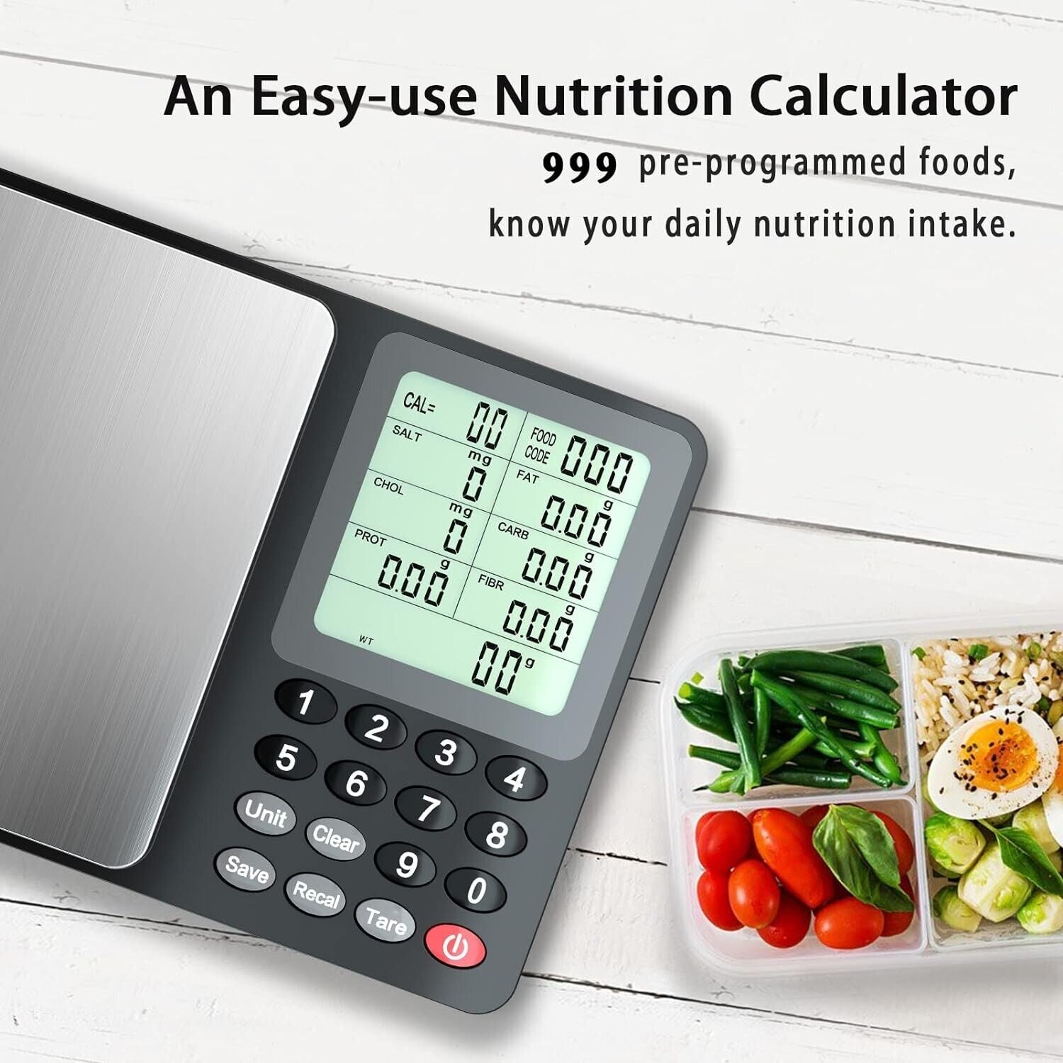 Nutrition Food Scale, Digital Food Scale for Weight Loss, Calculating Food Fa...