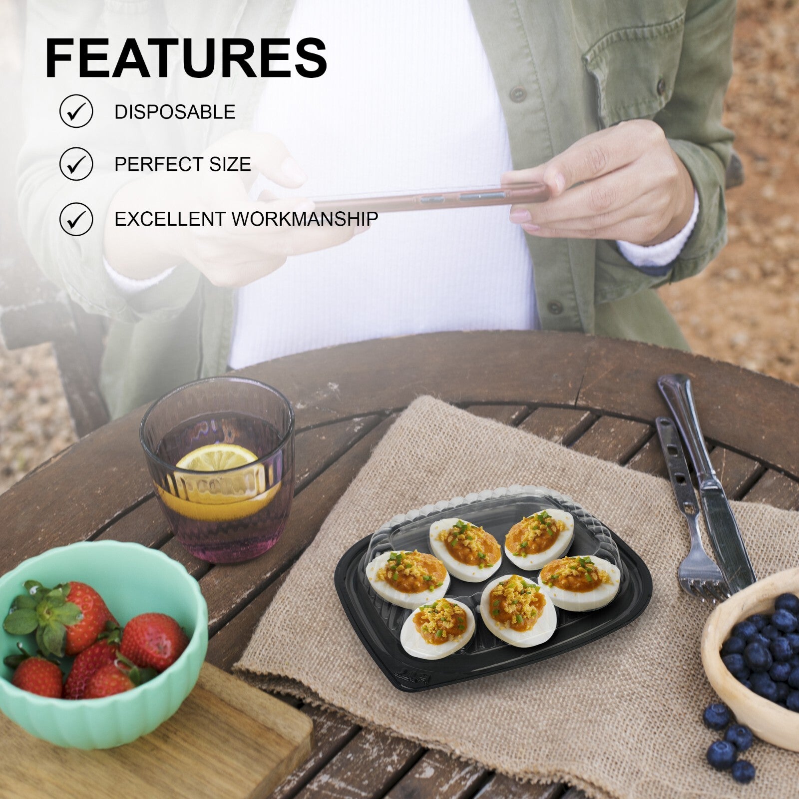 MT Products Plastic Deviled Egg Carrier/Devile