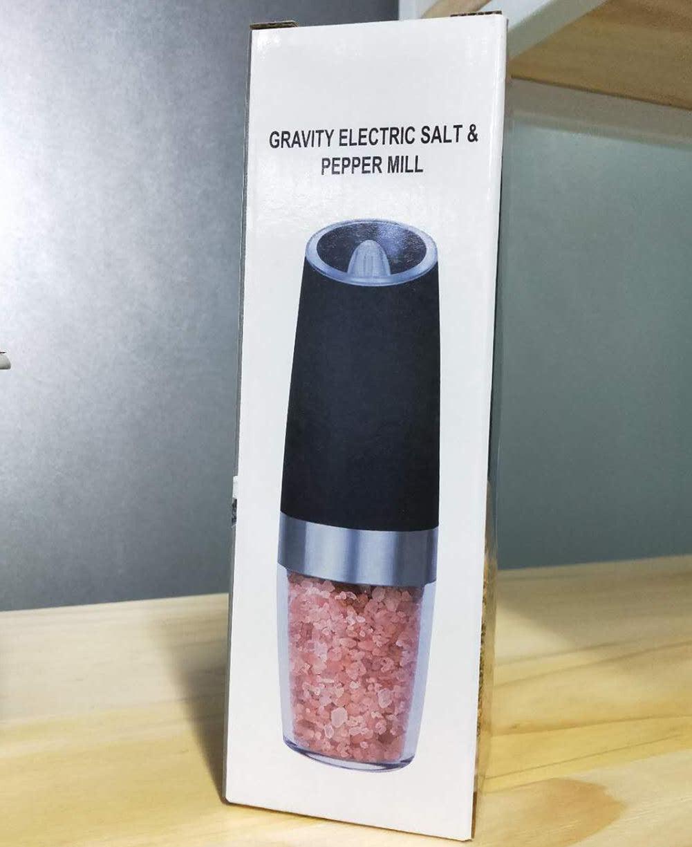 Salt and Pepper Grinder Electric Pepper Mill Stainless Steel Gravity Induction