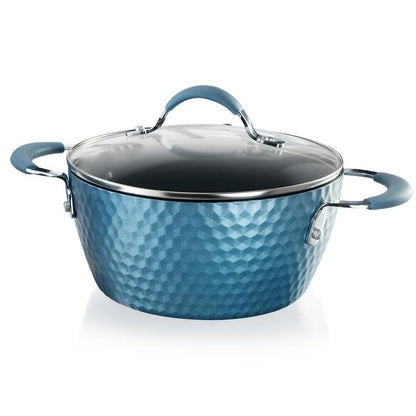 Nutriche Cooking Pot W/ Lid - Stylish Cookware with Elegant Diamond Pattern