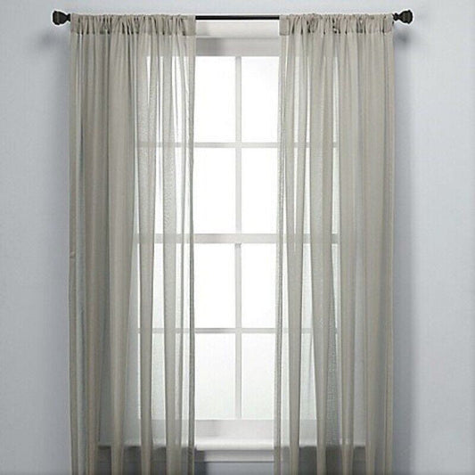 pinch pleat curtains, Sheer Curtain Panels 2PC Set – Elegant Window Drapes for Home Decor, 55”x63” & 55”x84”, Lightweight, Flowy & Easy to Hang 