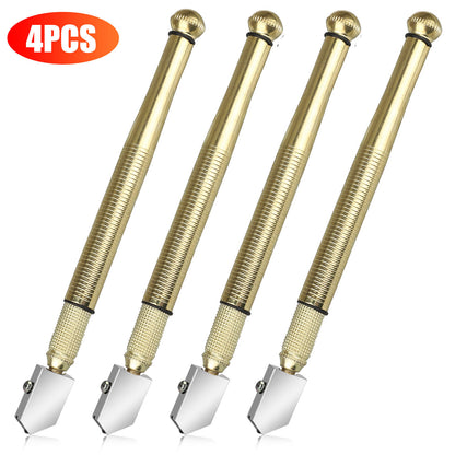 1/2/4Pc Professional Diamond Tip Glass Cutter Steel Blade Precision Cutting Tool