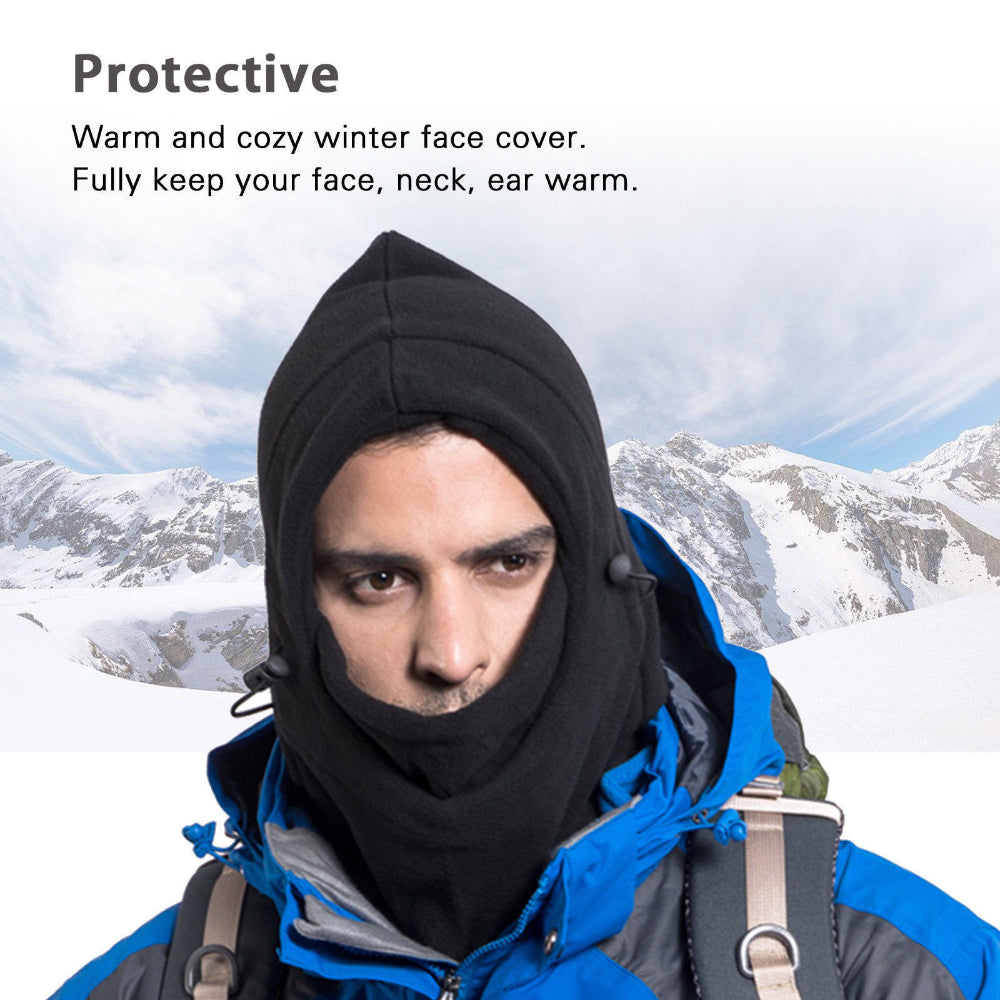 Winter Fleece Balaclava Ski Mask | Thermal Full Face Windproof Mask | Adjustable Neck Gaiter | Soft, Warm & Cozy for Cycling, Skiing, Outdoor